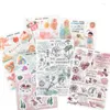 Cadeauverpakking 15 verpakkingen / veel Leuke cartoonsticker Romantische winkelserie DIY-decoratiestickers Scrapbooking Dagboek Studenten