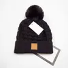 Designer Pom Poms Beanie Caps Chaleur Chapeaux D'hiver Hommes Femmes Bonnet Mode Tricoté Chapeau Chaud Bonnet De Laine Bonnets