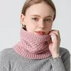 2022 New Neck Scarf 겨울 여성 남성 단단한 뜨개질 고리 두꺼운 따뜻한 벨벳 반지 스카프 고품질의 올 매출 머플러