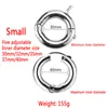 Cockrings Anel de aço inoxidável Anel de brinquedos sexy Anéis de pau ajustáveis ​​para homens brinquedos sexuais pênis metal bondage bloquear ferramentas de sexo para homens sex shop 220914