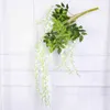 Faux Floral Greenery длиной 110 см. Растения зеленые листья фальшивые виноградные виноградные виноградные виноградные цветы.