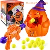 Halloween Toys Target Shooting Toy for Kids Pumpkin Ornament Duck Sponge Balls With Light Electronic Scoring Party Game Tool 220914