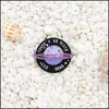 Pins Brooches Cartoon Violet Planet Star Enamel Pins Custom Universe Brooches Lapel Badges For Kids Jewelry 6121 Q2 Drop Delivery 202 Dhrhb