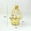 Enrocamento de presente 12/24/48pcs de anivers￡rio Caixa de doces de ch￡ de ch￡ de beb￪ transparente Organza Bolsa pl￡stica Macaron embalagens boite dragees de mariage 220913