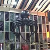 アウトドアゲームカスタマイズされた吊りインフレータブルクモ3m/5m幅ブラックペンダントエアブロークロウリングクモ