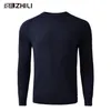 Herrtröjor Mens Lightweight Crewneck Sweater Soft Touch Waffle Stitch Pullover för män 220914