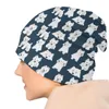 Berets West Highland White Terrier Hund Motorhaube Beanie Strickmütze Männer Frauen Coole Erwachsene Niedliche Westie Welpen Winter Warme Skullies Beanies Cap