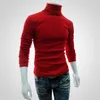 Nuovi maglioni da uomo che fondono le parti superiori Autunno sottile caldo autunno maglioni dolcevita pullover neri abbigliamento per uomo maglione lavorato a maglia di cotone