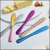 Cake Tools Stainless Steel Butter Knife Cake Tools Cheese Dessert Jam Spreaders Cream Knifes Home Mtifunctional Kitchen Drop Delivery Dhurx