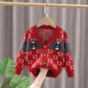 Pullover 2022 Spring Autumn Children Cartoon Cardigan Sweater Boys Clothes Kids Cute Children's Coats Outerwear Jackets Clothing Fashion 0913