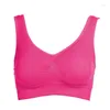 Yoga Outfit Sports Bra For Women Gym Seamless High Impact No Steel Ring Underwear Trace Of Zero Restraint Sleep Casual