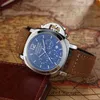 Paneraii Classic Mechanical Watches Mens Luxury Wristwatch Panerai Men Fashion Paneria Calender Läderband IKPP Designer