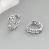 Boucles d'oreilles créoles chaîne gourmette en cuivre Huggies pour homme bijoux sans allergie géométrique ronde spirale boucle d'oreille boucles d'oreilles couleur or Pendientes Mujer