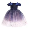 Kız Elbise Yürümeye Başlayan Çocuk Kids Prenses Pageant elbisesi Noel Partisi Paillette gelinlik 5