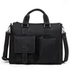 Briefcases JOYIR Men's Hand Laptop Bag Business Office Bags Man Messenger Shoulder Genuine Leather Briefcase Document Handbags For Men