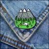 Pins Brooches Customized Camera Mountain Forest Hard Enamel Pins Women Jewelry Accessories Cam Keepsake Badge Bk Woods Brooch 1076 D Dhw4K