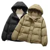 Womens Down Parkas Womens Inverno Down Coat Jackets Puffer Parkas acolchoados para mulheres quentes soltas espessadas de fêmeas de casacos de casacos de casacos de casacos 220914