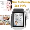 Ice Hifu Ultrass￴nico M￡quina Facial de beleza Equipamento de beleza Face eleva￧￣o da pele Recupere com 9 cartuchos