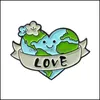 Pins Brooches Please Help Earth Enamel Pin Custom Brooches Be Kind Lapel Badge Environment Jewelry Gifts For Kids 6122 Q2 Drop Deliv Dhbtm