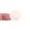 Geschenkomschakeling 500 stks Bedankt stickers zakelijke labels mini ronde tips roze gouden letter voor zakverpakking decor