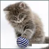 Toys de gato gato pet sisal corda teaser bola teaser tocam mastigação de arranhões de arranhões suprimentos de brinquedo comportamento de treinamento entrega 2021 ho dhgun