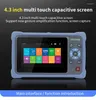 Fiber Optic Equipment MINI OTDR 1310/1550nm 26/24dB Reflectometer Touch Screen VFL OLS OPM Event Map Ethernet Cable Tester