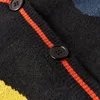 남성 스웨터 크리스마스 니트 스웨터 여자 카디건 대형 스트리트웨어 니트 점퍼 재미있는 광대 인쇄 면화 하라주쿠 니트 코트 220914