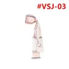 2022 İpek Eşarp Çantaları Kadın Çantalar Mektup Çiçek Sıyrıntıları Üst Sınıf Baş Saç 3 Renk 18917 8x120cm #VSJ