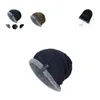 Basker praktiska mössa hattar mysiga långvariga plysch sammet slouchy män beanie cap