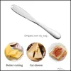 Cuisson Pâtisserie Outils Mtifunction En Acier Inoxydable Crème Beurre Couteau Western Pain Fromage Confiture Cutter Ustensiles Couverts Dessert Outil Dro Dhsbw