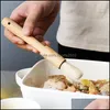베이킹 페이스트리 도구 가정용 부엌 브러시 바베큐 오일 라운드 둥근 손잡이 강모 브러시 플랫 페이스트리 베이킹 요리 도구 드롭 배달 DHIL2
