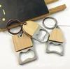 Portable Small Bottle Opener With Wood Handle Wine Beer Soda Glass Cap Bottle-Opener Key Chain For Home Kitchen Bar SN4688