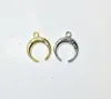 Breloques Eruifa vendre 20 pièces 15mm corne de boeuf en alliage de Zinc femmes en gros collier boucle d'oreille Bracelet bijoux bricolage à la main 2 couleurs