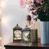 Party Decoration 2pcs Lighting Decor Festival Adornment Ramadan LED Lantern Glowing For Shop