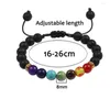 Strand 2pcs/Set 7 Bracelet Bracelet натуральные целительные каменные бусины пара очарование йога плетение веревочное брат