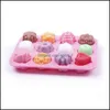 Baking Moulds Wholesale Flower Shape Muffin Case Candy Jelly Ice Cake Sile Mod Baking Pan Tray Chocolate Egg Tart Mold Drop Delivery Dhnht