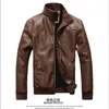 Herren Leder Kunstleder Frühling Herbst Koreanische Version Herrenmode lässig coole PU-Lederjacke Großhandel 220913