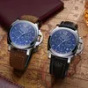 Luxury Mens Watches Fashion For Mechanical Classic Men Calender Leather Band IKPP Wristwatch Style