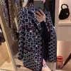 B78 Fashion Women Suit Designer Clothes Blazers Double G Spring Tweed Nya sl￤ppta toppar