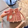 Drawstring schoudertassen vrouwen emmer crossbody messenger klassieke verfraaiing handtas ketting hoge capaciteit modeontwerper dame wallet 211105