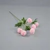 ONE Faux Flowers Long Stem Mini Chrysanthemum 6 Heads per Piece Simulation Dandelion for Wedding Centerpieces