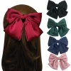 Fashion Ribbon Hair Clips Big Large Bow Hairpin For Women Girls Satin Trendy Ladies Cute Barrette Hair Accessories