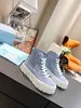 Designer Shoe Women Nylon Shoes Gabardine Canvas Sneakers Wheel Lady Trainers Loafers Platform Solid H￶jd Sko med l￥da H￶g 5A Kvalitet XQRX