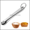 Mätverktyg 5st/set Mini Measuring Spoon rostfritt stål Kaffeskedar TEA Säsongning Mtiple Size Kitchen Tools Drop Delivery 202 Dhupw