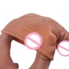 Jouet sexuel masseur accessoires ￩rotiques en silicone extension de bite de bite ￠ manche ￩largissement des couples d'ejaculation pour hommes