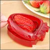 Fruit Vegetable Tools Creative Stberry Slicer Fruit Vegetable Tools Carving Cake Decorative Cutter Kitchen Gadget Accessories Knife Dhpvn