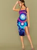 Casual Dresses 3D Dress Flower Women Colorful Vestido Sexy Graffiti Bodycon Butterfly Sundress Party Vintage Korean Style