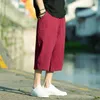 Erkekler Pantolon Erkek Harajuku Harem Pantolonlar Mens Yaz Pamuk Keten Joggers Pants Erkek Vintage Çin tarzı Sweetpants Fashions 220914