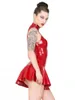섹시한 고양이 수트 의상 여성 드레스 특허 푸 탱크 드레스 열망 의류 폴 댄스 의류 축제 열망 복장 공연웨어