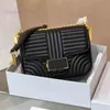 Torebki wieczorowe Pasiaste torby na ramię Damskie łańcuszki kwadratowe Torebki Designer Clutch Crossbody Torebki damskie